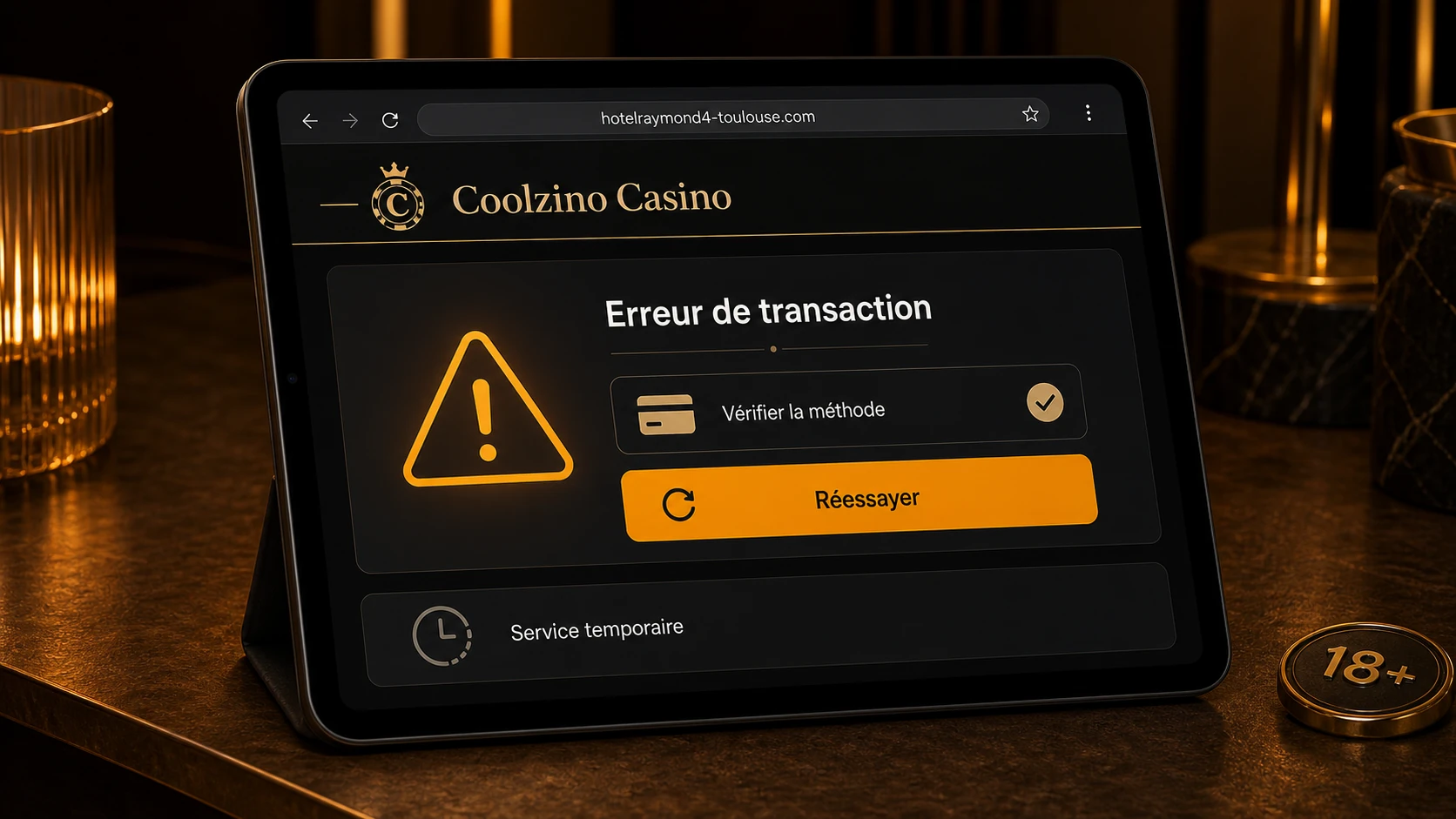 Erreur de transaction
